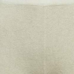 Jacquemus Cream Textured Rib Kit Shorts M