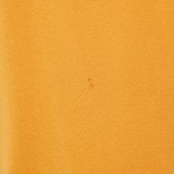 Jacquemus Yellow Cotton Knit Short Sleeve Jumper L