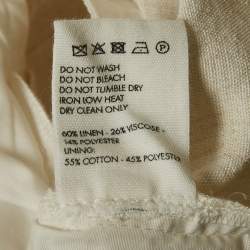 Jacquemus Cream Linen Blend Le Short Santon Shorts M