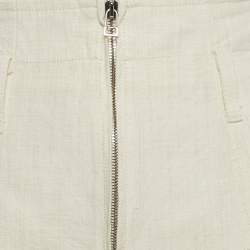 Jacquemus Cream Linen Blend Le Short Santon Shorts M