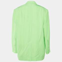 Jacquemus Green Crepe Silk Le Splash La Veste Marino Oversized Blazer L