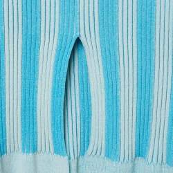 Jacquemus Blue Striped Rib Knit La Jupe Gelato Skirt XS