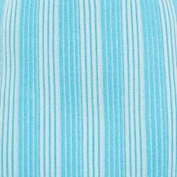 Jacquemus Blue Striped Rib Knit La Jupe Gelato Skirt XS