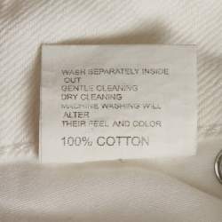 Jacquemus White Denim Le Coup de Soleil Wide Leg Jeans M/Waist 32"