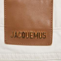 Jacquemus White Denim Le Coup de Soleil Wide Leg Jeans M/Waist 32"