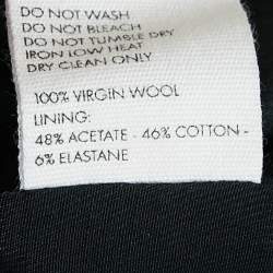 Jacquemus Black Wool La robe Limao Mini Dress M
