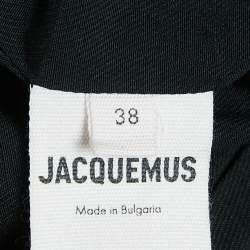 Jacquemus Black Wool La robe Limao Mini Dress M