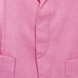 Jacquemus Pink Linen Blend La Veste D'Homme Blazer XS