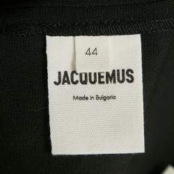 Jacquemus Black Virgin Wool La Jupe Vela Midi Skirt XXL