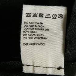 Jacquemus Black Virgin Wool La Jupe Vela Midi Skirt XXL