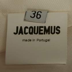 Jacquemus Pink/White Silk Blend Le Coup De Soleil Mini Dress S