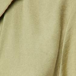 Jacquemus Green Crepe Le Bahia Tie Front Blouse XXS 