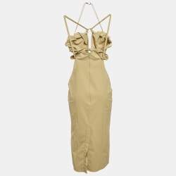 Jacquemus Green Stretch Nylon La Robe Bikini Midi Dress S