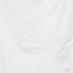 Jacquemus White Poplin Cut-Out Detail Mini La Casa Casaco Dress XS