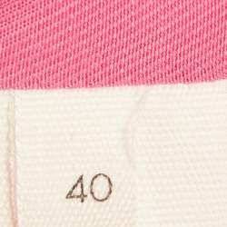 Jacquemus Pink Gabardine Linen Blend Single Breasted Le Splash Blazer L