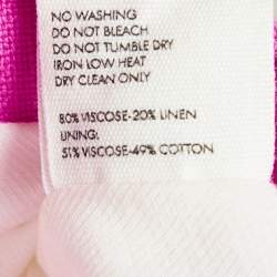 Jacquemus Pink Linen Blend Cropped Lannee 97 Jacket L