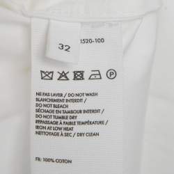 Pre Owned Jacquemus White Cotton Le Sculptures Mini Shirt Dress XS