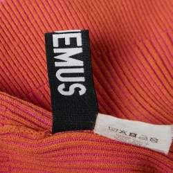 Jacquemus Pink/Orange Rib Knit La Maille Valensole Tank Top S