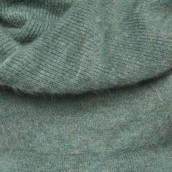 Jacquemus Green Wool Blend Twisted Neck Detail Sweater XL