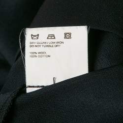 Jacquemus Navy Blue Gabardine Mini Skirt M