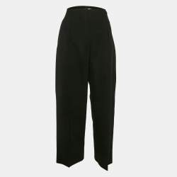 Jacquemus Black Wool Blend Wide Leg La Bomba Trousers L