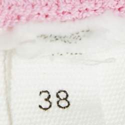 Jacquemus Pink Rib Knit Back Open Mini Dress M