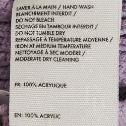 مملوكة مسبقًا Jacquemus Purple Rib Knit Le Polo Maille Arco Sweatshirt S