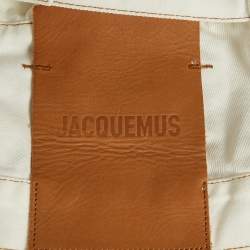 Jacquemus White Denim Button Front les Sculptures  Jacket XS