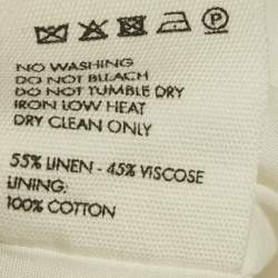 Jacquemus White Linen Blend La Robe Laurier Dress S