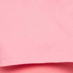 Jacquemus Pink Cotton knit & Lyocell Knit Le Double Crop T-Shirt S