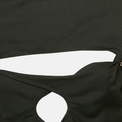 Jacquemus Black Crepe Palmi Twist-Front Top M