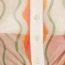 Pre Owned Jacquemus Multicolor Mesh Le Raphia La Chemise Abaca Crop Top L