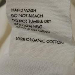 Pre Owned Jacquemus White Jersey Tie-Up Le Baci Crop Top S