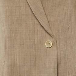 Pre Owned Jacquemus Beige Wool Mini Dress S