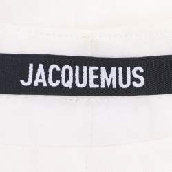 Pre Owned Jacquemus White Linen Trousers M