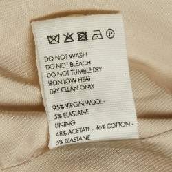 Pre Owned Jacquemus Beige Wool Cut-Out Blazer S