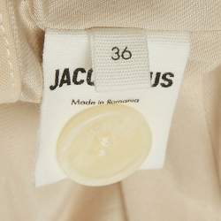 Pre Owned Jacquemus Beige Wool Cut-Out Blazer S