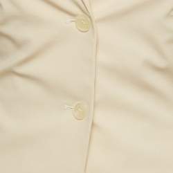 Pre Owned Jacquemus Beige Wool Cut-Out Blazer S