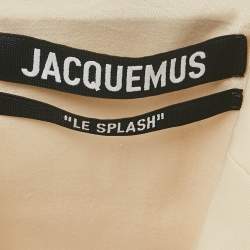 Pre Owned Jacquemus Beige Wool Cut-Out Blazer S