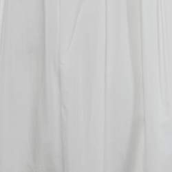 Pre Owned فستان جاكيموس لو سانتون دي بروفنس قطن أبيض ماكسي مقاس صغير