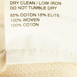 Pre Owned Jacquemus Black/Beige Rib Knit and Cotton Asymmetric Midi Dress M