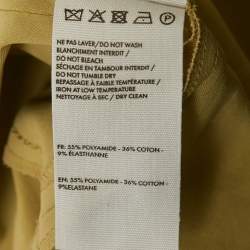 Pre Owned Jacquemus Green Cotton Blend Draped Le Raphia Shirt Dress S