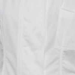 مملوكة مسبقًا Jacquemus White Cotton Belt Detail La Croisiere Ciro Shirt M