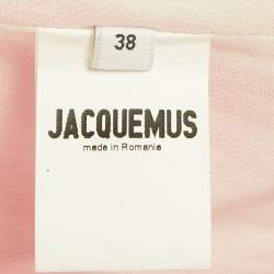 Pre Owned Jacquemus Pink Crepe &Silk La Veste D'Homme Oversized Blazer M