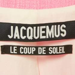 Pre Owned Jacquemus Pink Crepe &Silk La Veste D'Homme Oversized Blazer M