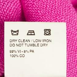 Pre Owned Jacquemus Pink Viscose Long Button Down La Collectionneuse Coat S