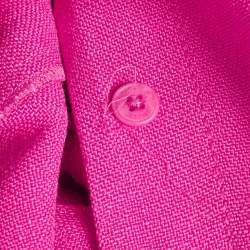 Pre Owned Jacquemus Pink Viscose Long Button Down La Collectionneuse Coat S