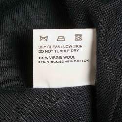 Pre Owned Jacquemus Black Wool L'amour dún gitan Pleated Coat L