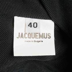 Pre Owned Jacquemus Black Wool L'amour dún gitan Pleated Coat L