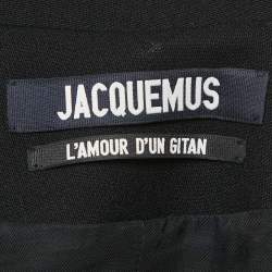 Pre Owned Jacquemus Black Wool L'amour dún gitan Pleated Coat L